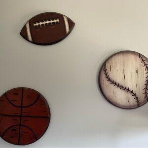 Wooden Sports Wall Decor Set